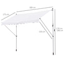 Tenda da Sole Avvolgibile 300x150cm  Casper Bianco