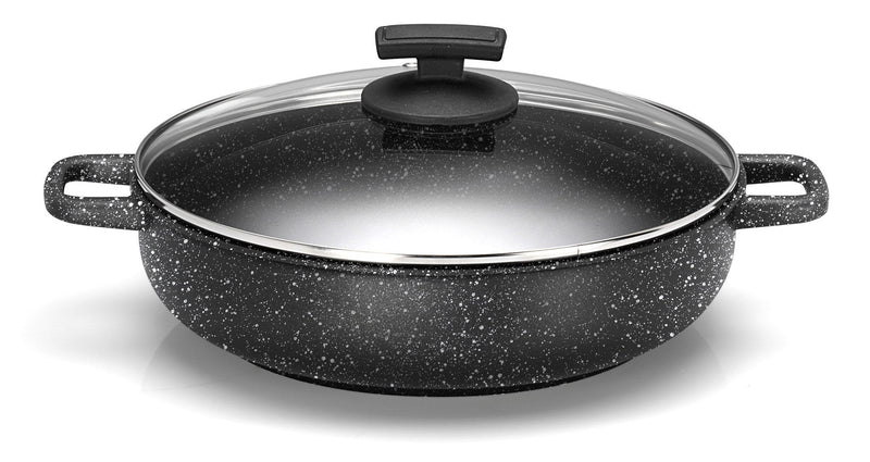 Batteria di Pentole 7 Pezzi in Alluminio Pressofuso Antiaderente Olympia Hard Cook Big