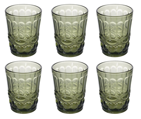 Set mit 6 Acqua Nobilis Gläsern aus Glas Villa d'Este Home Tivoli Dunkelgrün online