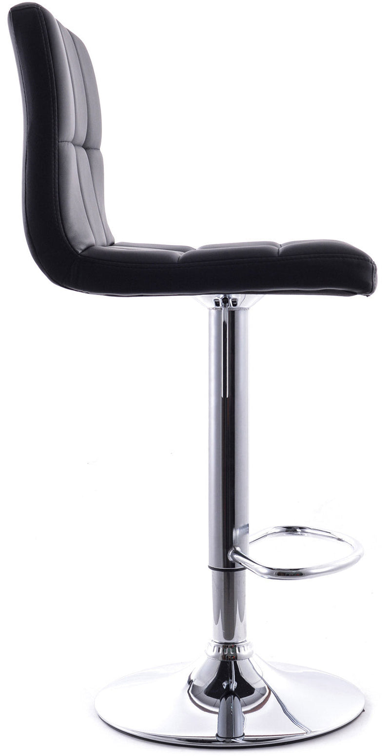 Sgabello con Alzata a Gas e Seduta Girevole in Similpelle Vandi Rosso