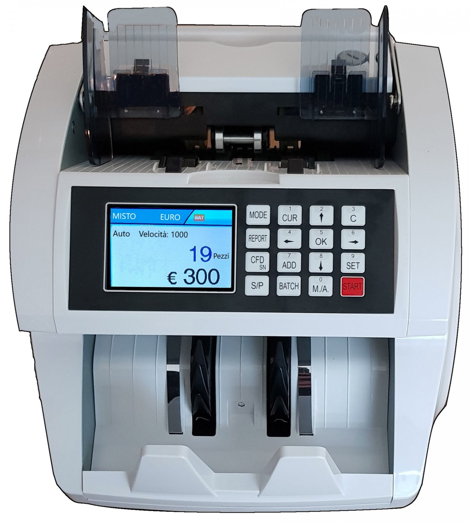 Banknotenzähler und Falschgeldprüfer...