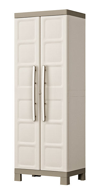 online Armadio Portascope da Esterno 4 Ripiani 65x45x182H cm in Plastica Keter Excellence Beige/Tortora