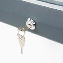 Bacheca da Esterno con Apertura a Ribalta 146,5x106,7x4,7 cm in Alluminio con Led Grigio Antracite