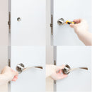Maniglie Twist per Porta da Interno con Rosetta Ø50 mm Alluminio Nickel Satinato 1 Set. Emuca