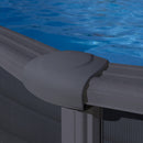 Piscina Rotonda Fuori Terra Ø350xh132 cm in Acciaio e PVC Gre Granada