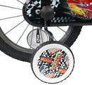 Bicicletta per Bambini 16" Disney Cars Freni Caliper e Stabilizzatori in Acciaio Hi-Ten Rosso