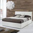 Letto Singolo 100x205xH105 cm con contenitore Napoli bianco