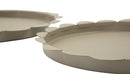 Svuotatasche Saturno Rot, Tortora Coppia Ø33x2 cm in Metallo Grigio tortora      