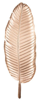 Svuota Tasche Foglia Glam 2 Rame 18x2x55 cm in Ferro 