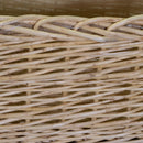 Set 3 portalegna in vimini foderata juta naturale 