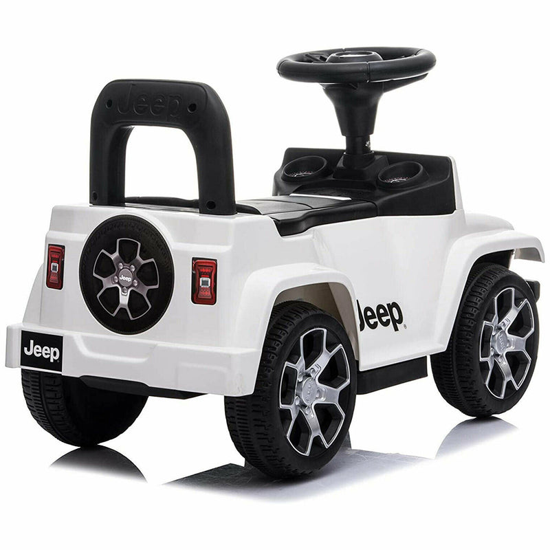 Macchina Cavalcabile per Bambini con Licenza Jeep Rubicon Bianca