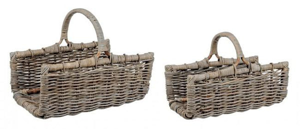 prezzo Set 2 Narra Kaminholzkörbe aus Naturfasern