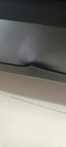 Camino a Bioetanolo da Parete 90x12x40 cm con Vetro in Acciaio Inox Nero Seconda Scelta