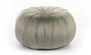 Pouf in Tessuto Vellutato Ø36 cm Grigio