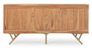 Credenza 3 Ante 160x40x76 cm in Legno Marrone