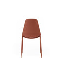 Set 4 Sedie 49x48,5xH88 cm in Polipropilene Frida Ruggine