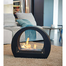Camino a Bioetanolo da Pavimento 64x23x52 cm Karlsen Bologna Nero