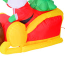 Babbo Natale con Renne Gonfiabile a LED 210x80x120 cm 