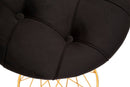 Pouf Tower Nero Ø 41x50 cm in Ferro 