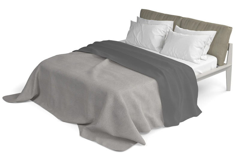 Lenzuolo Sopra in Tinta Unita Fumo