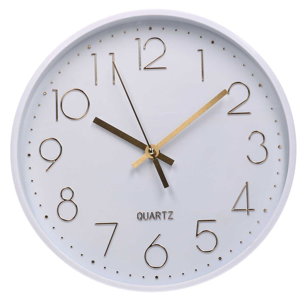 Orologio da Parete Ø30 cm in Plastica Bianco prezzo