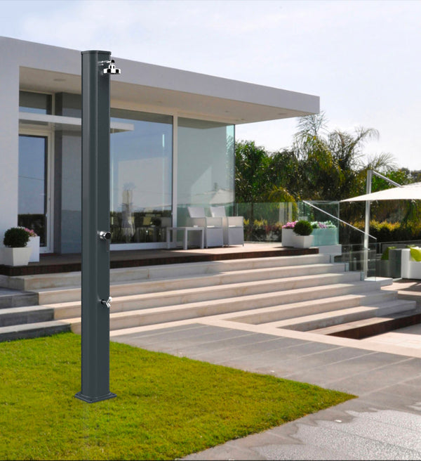 Doccia Solare da Giardino 40L Miscelatore e Lavapiedi Arkema Big Jolly Inox Paint acquista