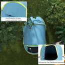 Tenda da Campeggio Pop Up Impermeabile con Accessori e Borsa di Trasporto 245x148x105 cm in Poliestere Blu