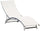 Vorghini Onda Ecru Garten-Sonnenliege aus Aluminium