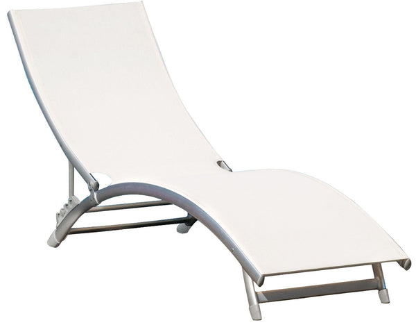 Vorghini Onda Ecru Garten-Sonnenliege aus Aluminium prezzo