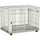 Gabbia per Cani 81x55,5x62,5 cm in ABS e PP Beige