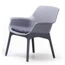 Set da Giardino Divano Poltrone e Tavolino in Polipropilene Vandi Grigio