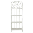 Portapiante 4 ripiani 59x29xh158 cm in Metallo Milena Bianco