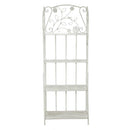 Portapiante 4 ripiani 59x29xh158 cm in Metallo Milena Bianco