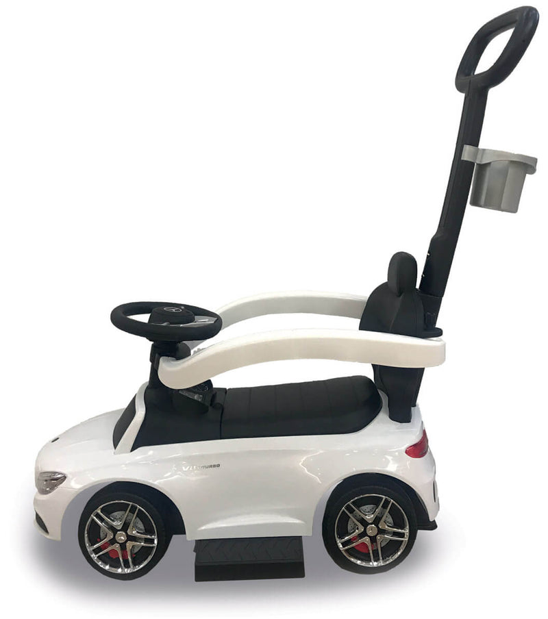 Macchina a Spinta per Bambini con Licenza Mercedes C63 AMG Push Car Bianca