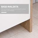 Mobile Armadietto 2 Ante 60x25x90 cm in Truciolare  Bianco
