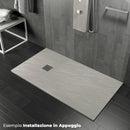 Piatto Doccia in Pietra  Pedrinelli Ardesia Stone Side Cemento Varie Misure