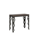Consolle Allungabile 90-300x40x77 cm in Nobilitato Marrone