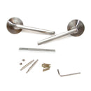 Maniglie Perth per Porta da Interno Ø50 mm Alluminio e Zama Nickel Satinato 5 Set. Emuca