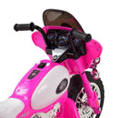 Mini Moto Elettrica per Bambini 6V Police Polizia Rosa