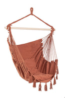 Amaca Sedia Sospesa da Giardino 100x130 cm in Poli-Cotone Juan Terracotta