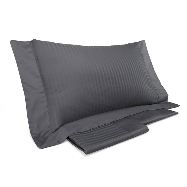 Set aus Oberlaken und Kissenbezügen, einfarbig Mitera Ruby Lead, verschiedene Größen acquista