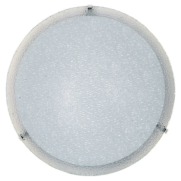 acquista Deckenleuchte 2xE27 Haken Chromplatte Glas Weiß E-Energy Gaia