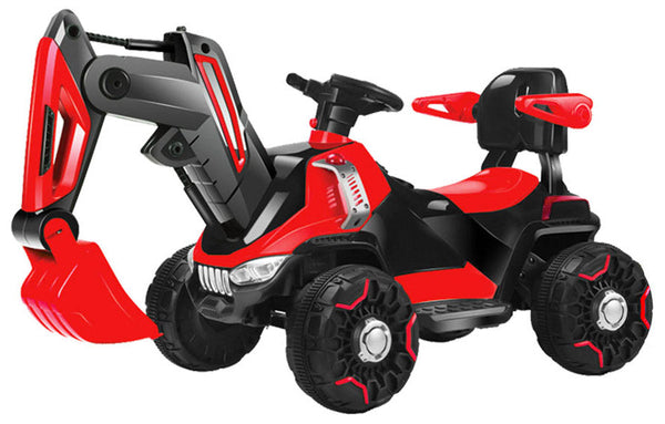 Kidfun Ruspa Force Rot und Schwarz Elektrobagger für Kinder 6V online