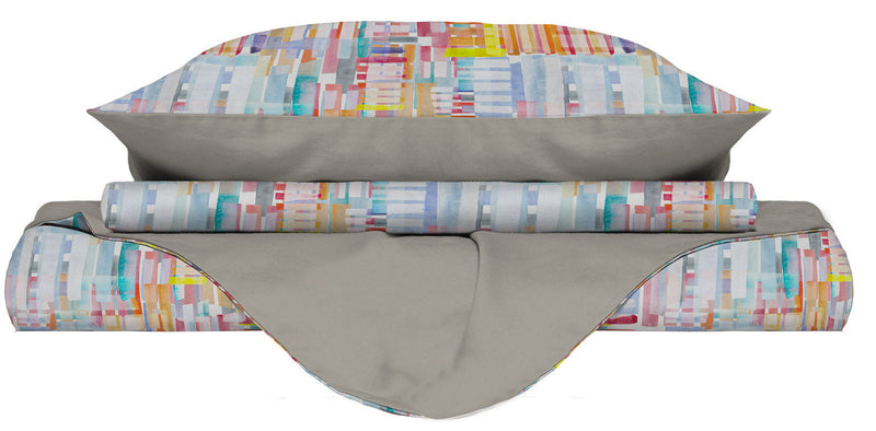 Copripiumino con Federe Stampato in Microfibra Francis Varie Misure