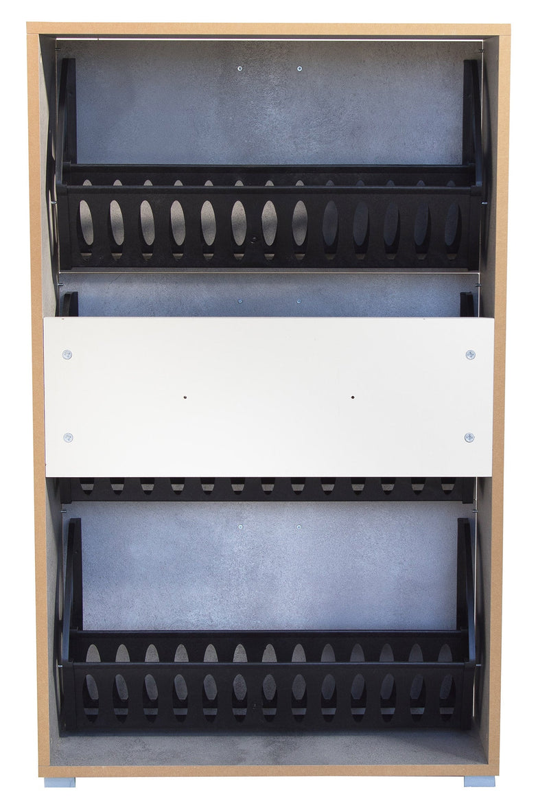 Scarpiera 3 Ante a Ribalta 73x25x120 cm in Legno Salvaspazio Pietra