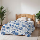 Trapunta Invernale Stampata in Microfibra 200gr Double Face Foglie Varie Misure