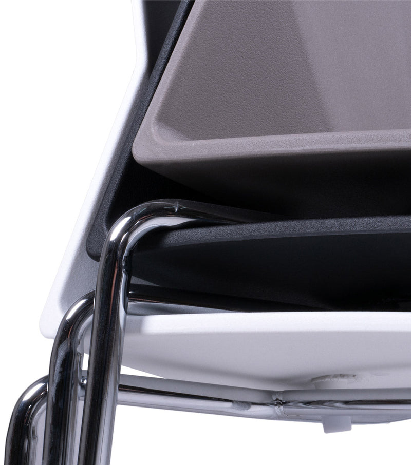 Sedia in Polipropilene e Chromo Vandi Nero