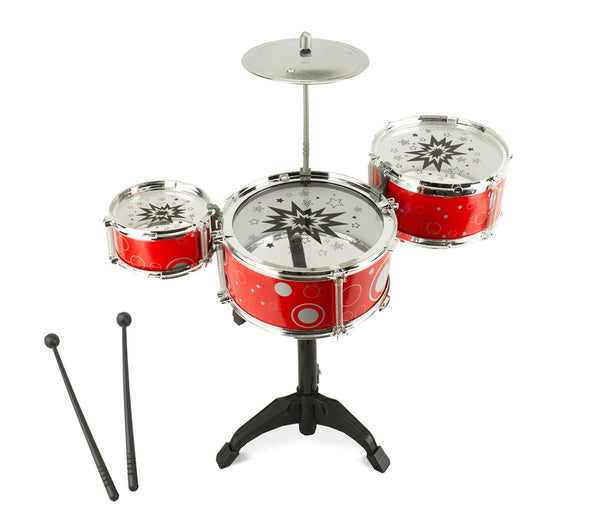 Spielzeug-Musiktrommel-Set für Kinder mit 4 Klangelementen aus Kunststoff sconto