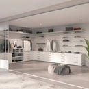 Kit per Fissaggio Mensole 330 mm in Acciaio Emuca Bianco