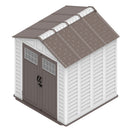 Casetta Box da Giardino Gardenia M 210x213x252 Area 4,47 mq in HDPE Grigio e Marrone Scuro      